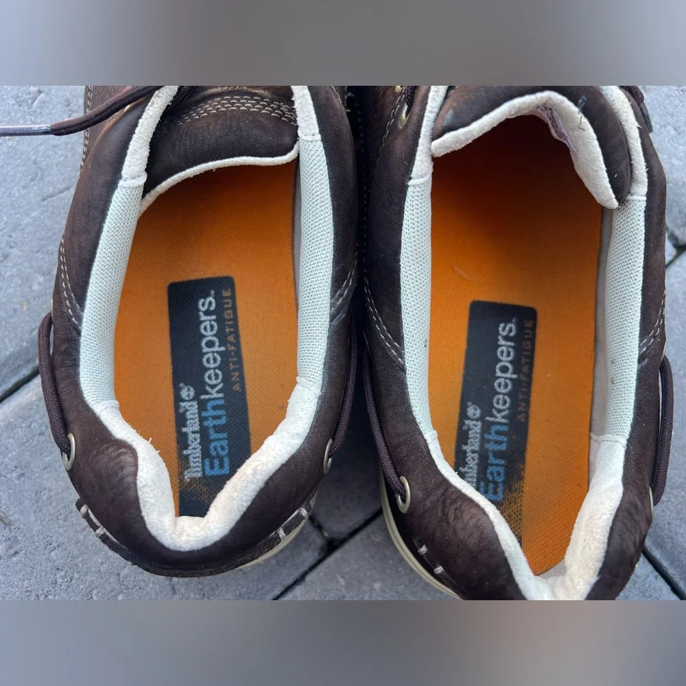 Timberland Earthkeepers Shoes Mens Size 12 Boat Brown Leather‎